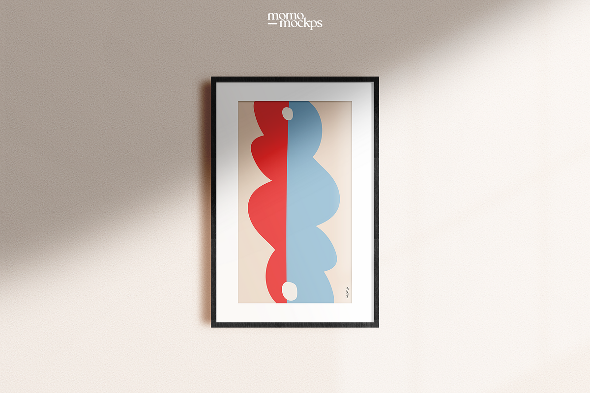 2:3 Ratio Black Wood Frame Mockup, a Household Mockup by momomockps (Photo 2 of 14)
