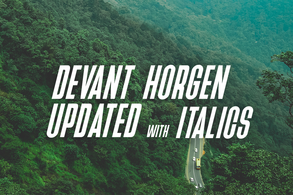 Devant Horgen - Modern Typeface v3.0, a Sans Serif Font by Webhance Studio (Photo 4 of 6)