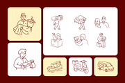 Delivery Hand-Drawn Doodles, an Outline Icon by Vectors Market (Thumbnail 8 of 10)