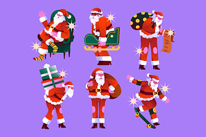 Santa Character Asset Illustration, an Object Illustration by graphicook