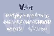 Wolen Font, a Script Font by SophieSaxo (Thumbnail 8 of 8)