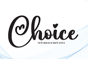 Choice | Script Font, a Script Font by Scratchones (Thumbnail 1 of 8)