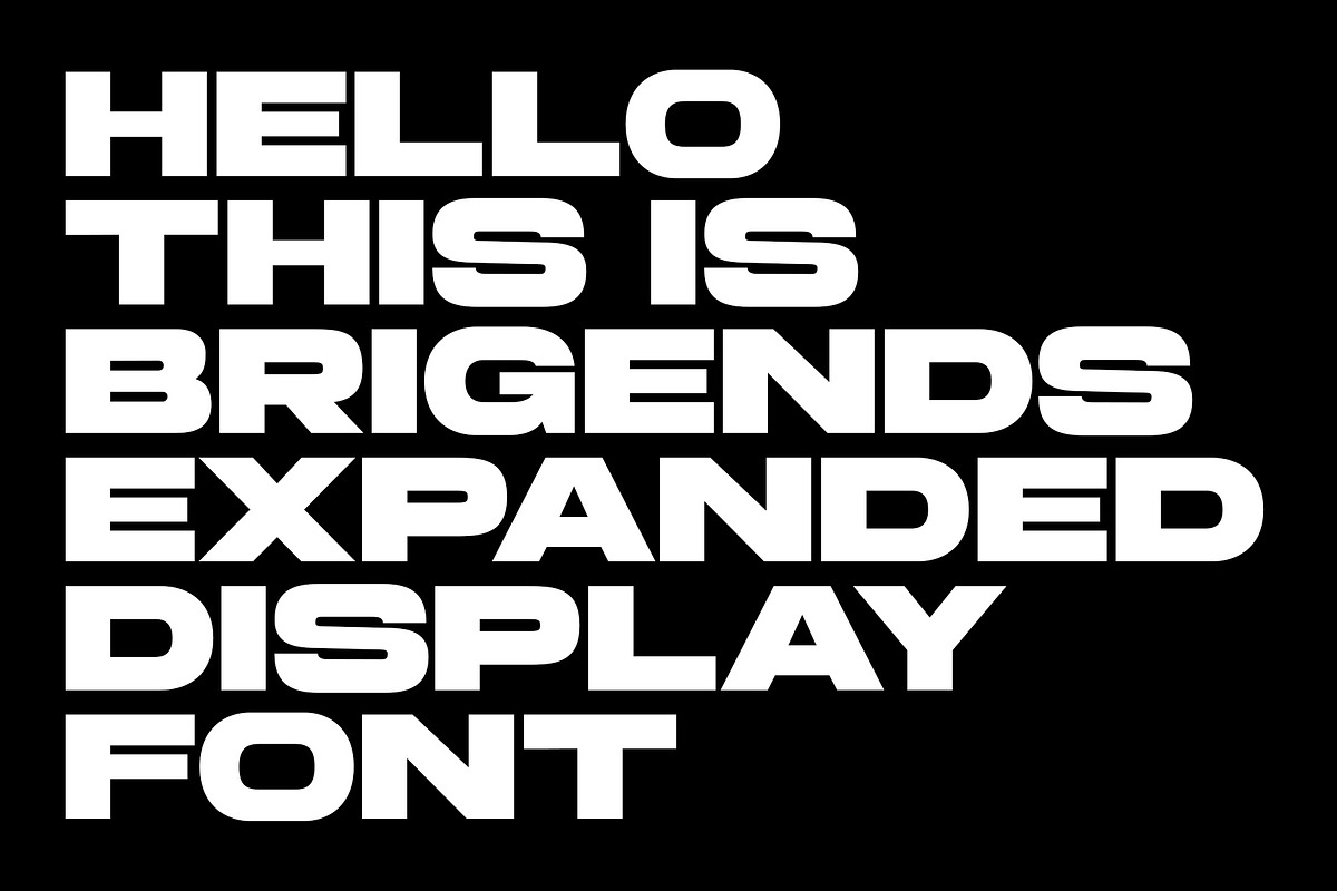 Brigends Expanded Font, a Sans Serif Font by Multype Studio (Photo 2 of 9)