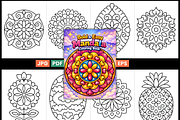 Bold & Easy Mandala Coloring Page, a Decorative Illustration by Design Station (Thumbnail 2 of 3)