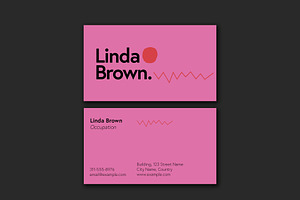 Pink Creative Business Card