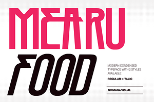 Mearu Food - Branding Logo Font, a Sans Serif Font by Nirmana Visual