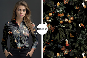 Antonio Graphic Floral Print