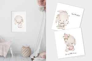 LOVELY BUNNIES Watercolor Set