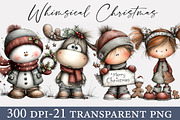 Whimsical Christmas Clipart Bundle, an Illustration by Designworld (Thumbnail 1 of 6)