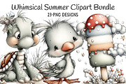 Whimsical Summer Clipart, an Illustration by Daily.Designs (Thumbnail 1 of 6)
