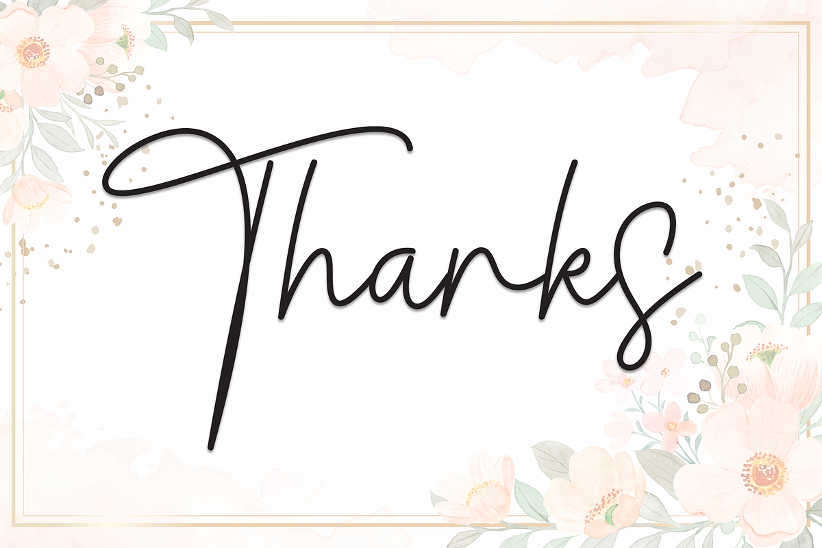 Flowers Decoration | Script Font, a Handwritten Font by Scratchones (Photo 8 of 8)