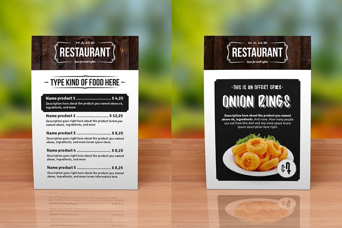 Elegant Food Menu 4, a Brochure Template by Luuqas Design (Photo 6 of 6)