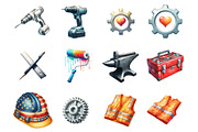 Labor Day Clipart, a Graphic by CitraGraphics (Thumbnail 3 of 4)