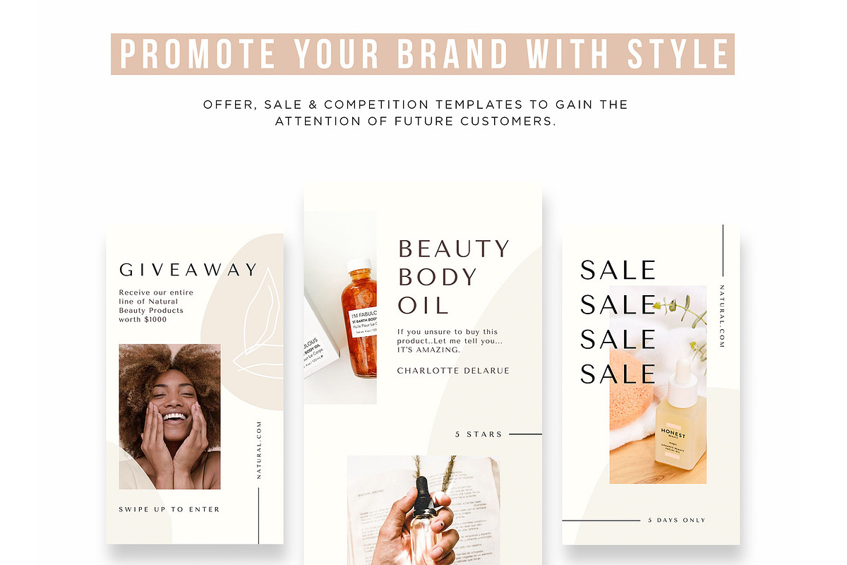 Natural Instagram Story Posts, a Social Media Template by Cultive Creative (Photo 6 of 9)