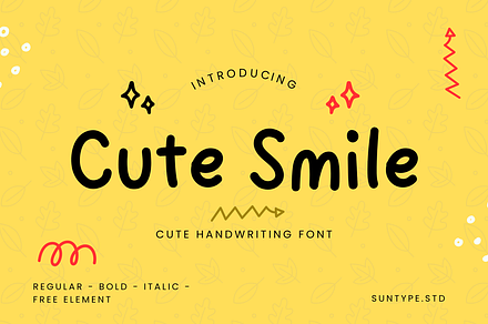 Cute Smile Handwriting Font