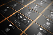 Metro Dark Corporate Business Card, a Business Card Template by bouncy (Thumbnail 2 of 4)