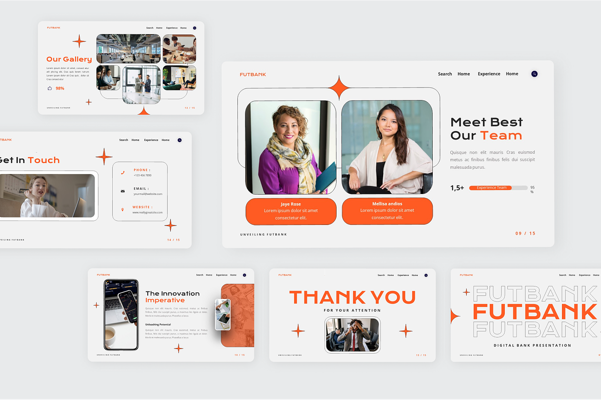 Futbank - Digital Banking Powerpoint, a Presentation Template by SquidPixey (Photo 6 of 6)