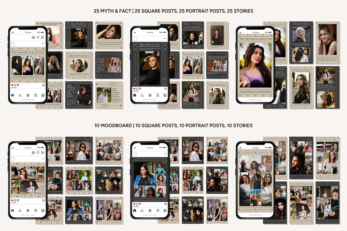 Hairstylist Instagram Template, a Social Media Template by Kalubuak (Photo 8 of 10)