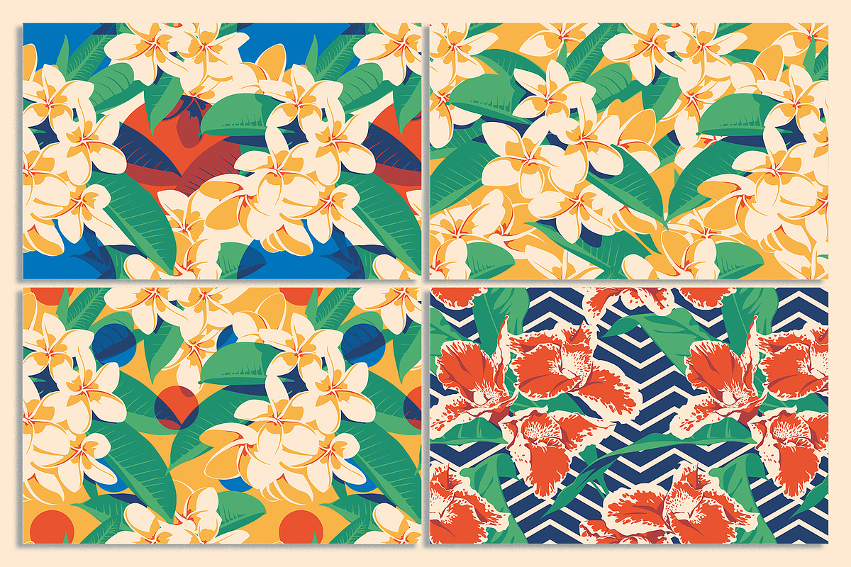 20 Seamless Tropic Patterns, a Pattern Graphic by Alexander Baidin (Photo 8 of 11)