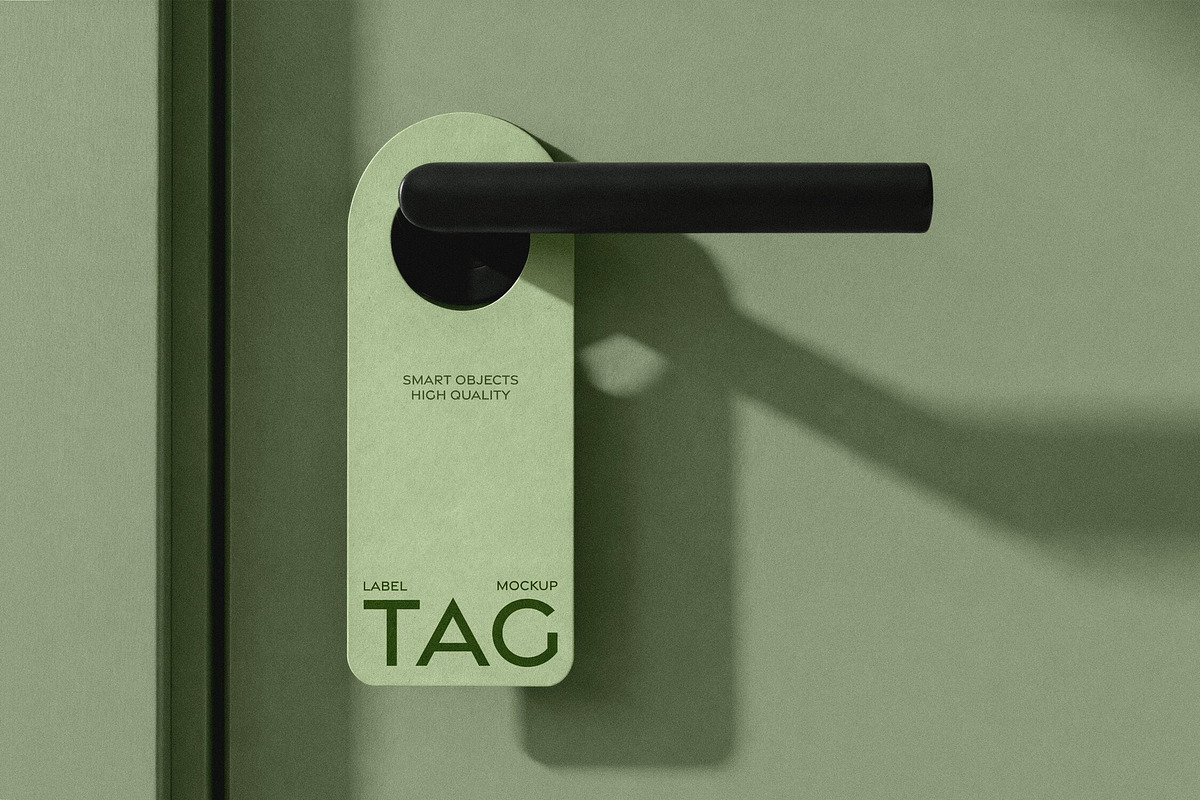 Door Tag Mockup, a Product Mockup by Design Squad (Photo 2 of 4)