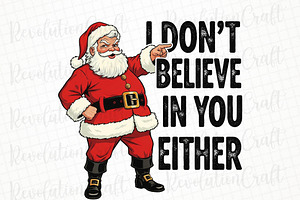Funny Christmas Santa Claus Png, an Illustration by OK Design