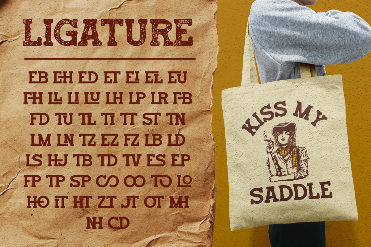 Redtown - Western Typeface, a Slab Serif Font by Burntilldead (Photo 6 of 11)