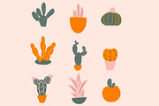 36 Cacti SVG Vectors w/ silhouettes, an Illustration by Moon Up Studio Digital (Thumbnail 2 of 5)