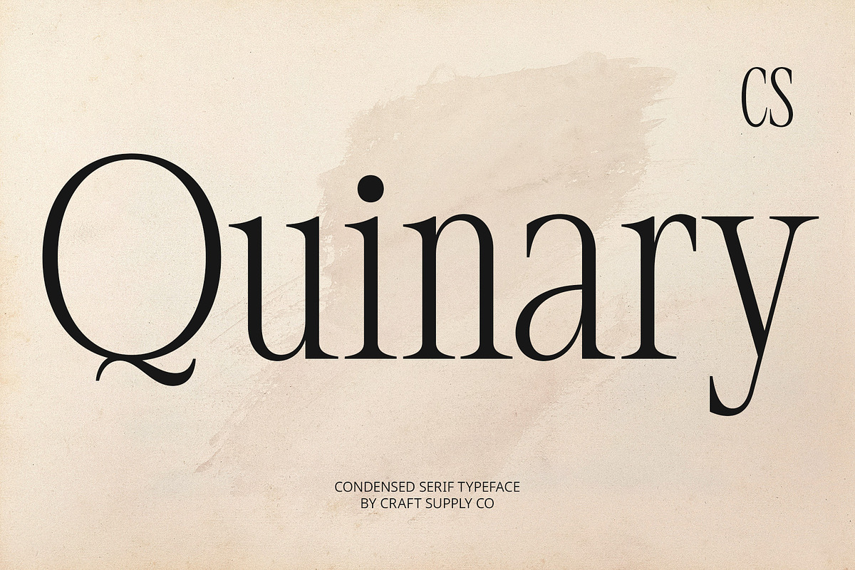 CS Quinary – Condensed Font, a Serif Font by Craft Supply Co. (Photo 1 of 8)