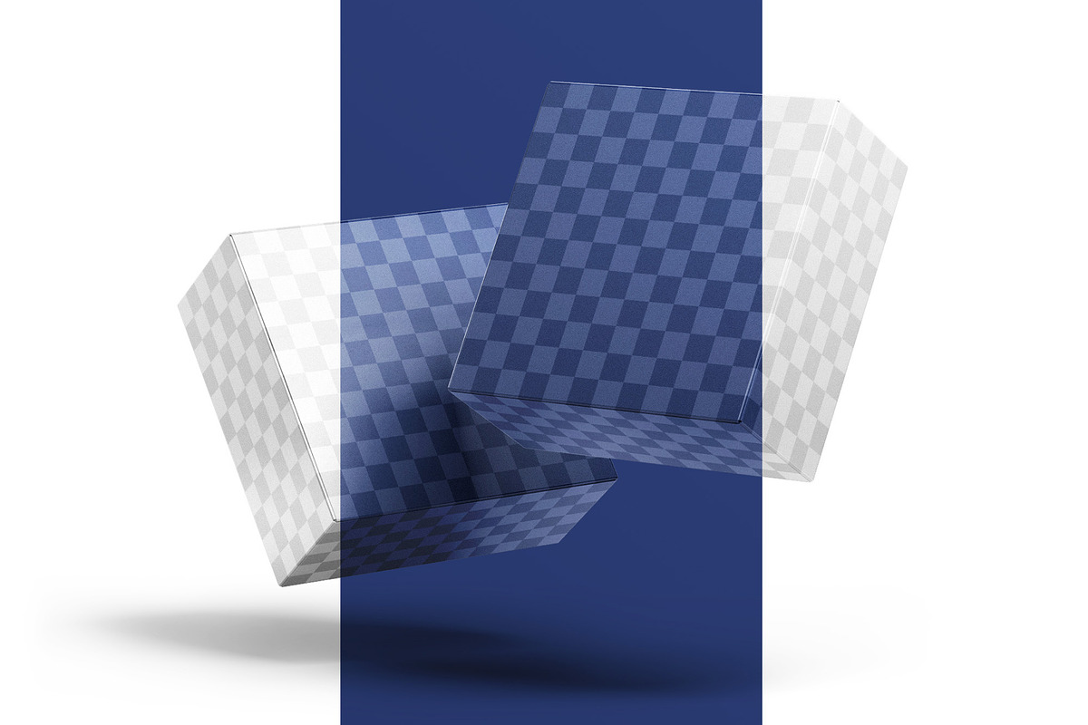 Square Box Packaging Mockup Set, a Packaging Mockup by mockupatelier (Photo 3 of 7)