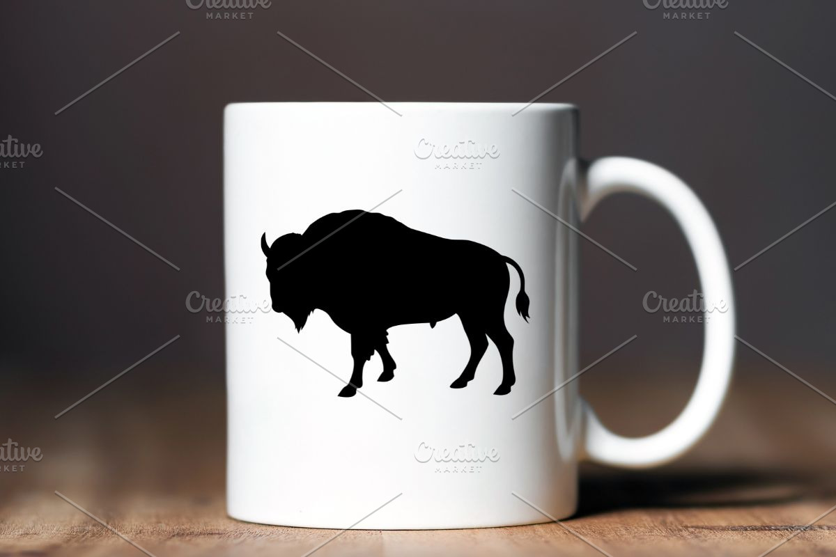 Bison Silhouette SVG, an Animal Illustration by newminddesign (Photo 10 of 10)