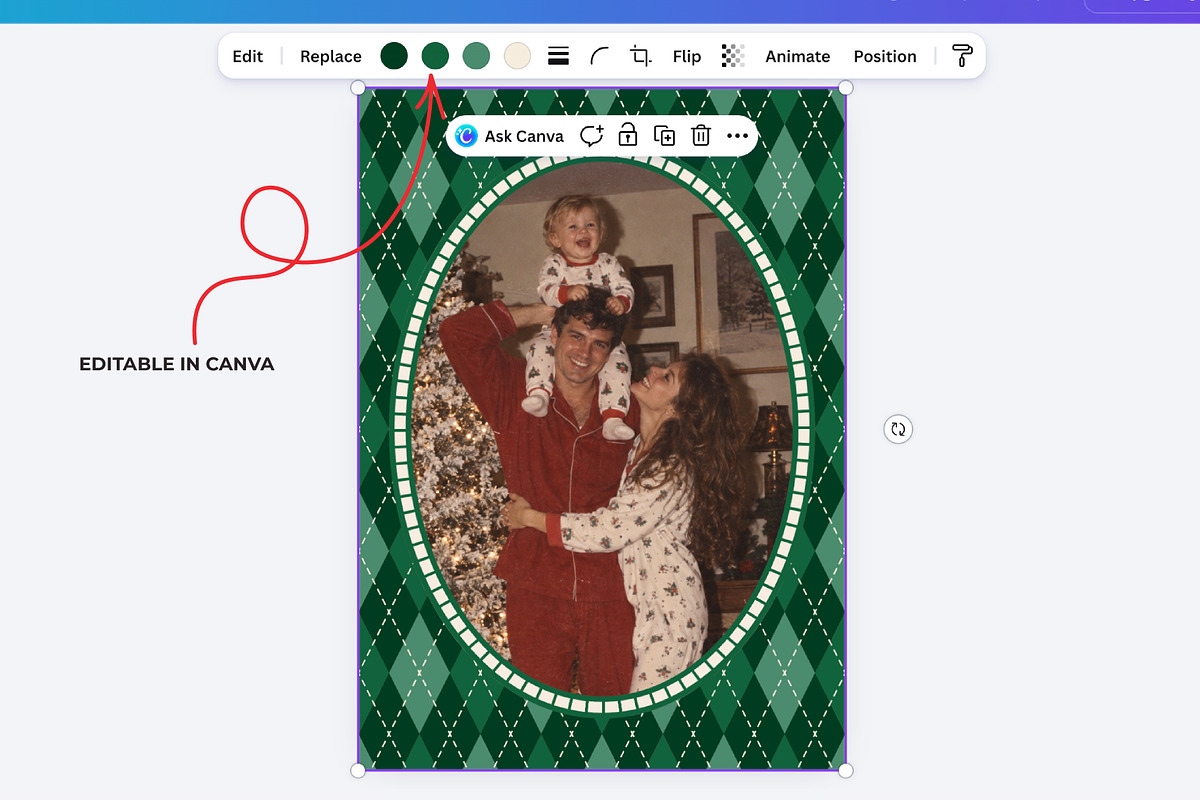 Cozy Christmas Patterns & Frames, a Pattern Graphic by AnnArt (Photo 8 of 9)