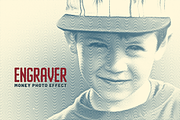 Engraver Money Photo Effect, a Layer Style Add-On by Mint Pixels (Thumbnail 1 of 7)