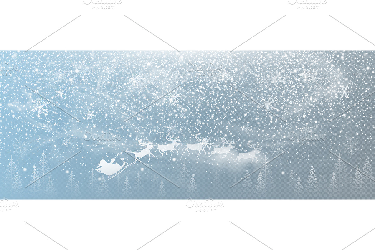 Winter Christmas background, a Seasonal Illustration by Yayasya (Photo 1 of 3)