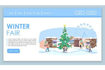 Winter fair landing page, a Landing Page Template by bsd studio