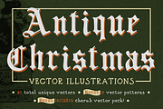 Antique Christmas Vector Pack, an Illustration by Jeffry Macpherson Visuals (Thumbnail 1 of 5)
