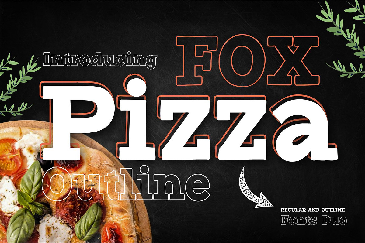 Fox Pizza Font, a Slab Serif Font by Fox7 By Rattana (Photo 1 of 11)