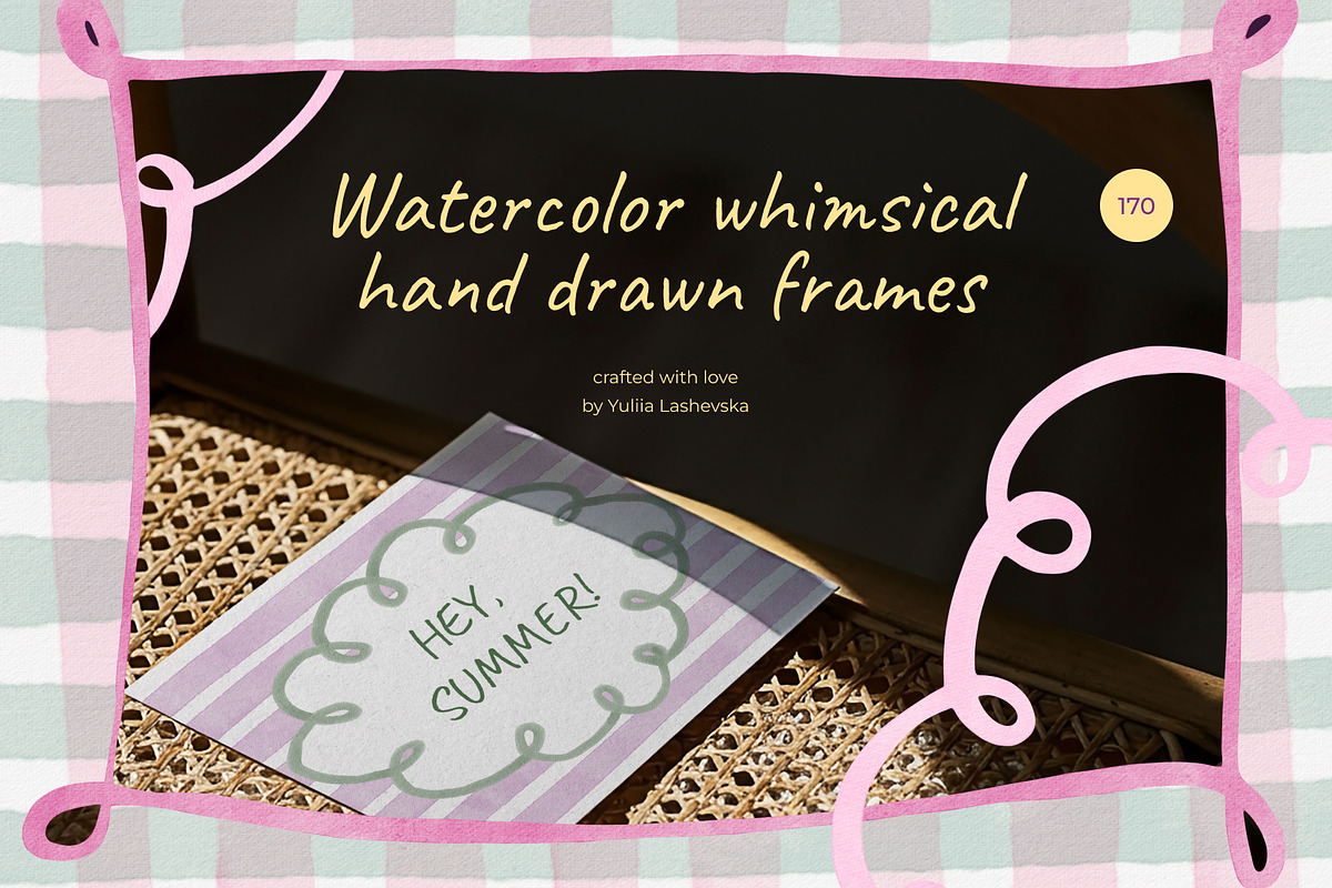 Watercolor whimsical frames, an Object Graphic by Yuliia Lashevska (Photo 1 of 10)