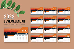 2022 Desk Calendar Templates