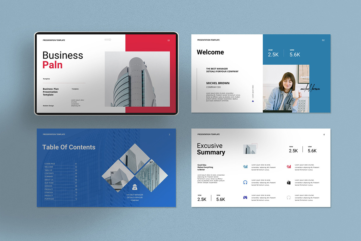 Business Plan Presentation Template, a Presentation Template by Dream-Lab (Photo 2 of 8)