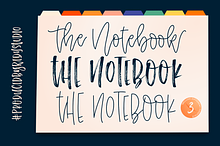 The Notebook Collection Fonts