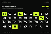 Cyber Form - Geometric Sci-Fi Type, a Sans Serif Font by HipFonts (Thumbnail 13 of 13)