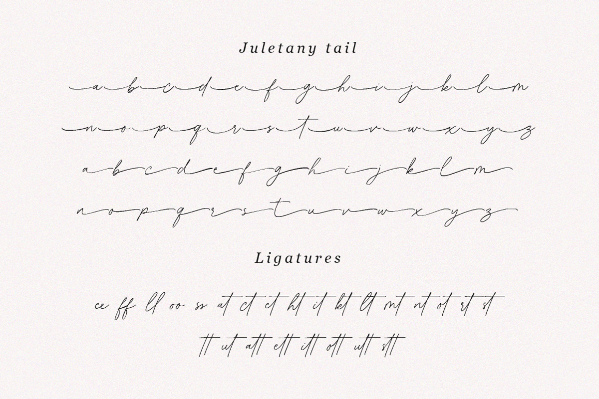 Juletany Signature Script Font, a Script Font by Typebae (Photo 8 of 9)