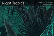 Night Tropics seamless patterns, a Pattern Graphic by ANAKOTO (Thumbnail 20 of 20)