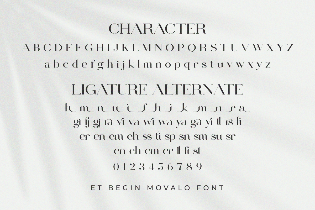 ET Begin Movalo - Modern Serif, a Serif Font by Eternity Studio (Photo 8 of 10)