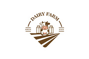 Modern Dairy Farm Logo Design, a Branding & Logo Template by YUDesignStore (Thumbnail 2 of 8)