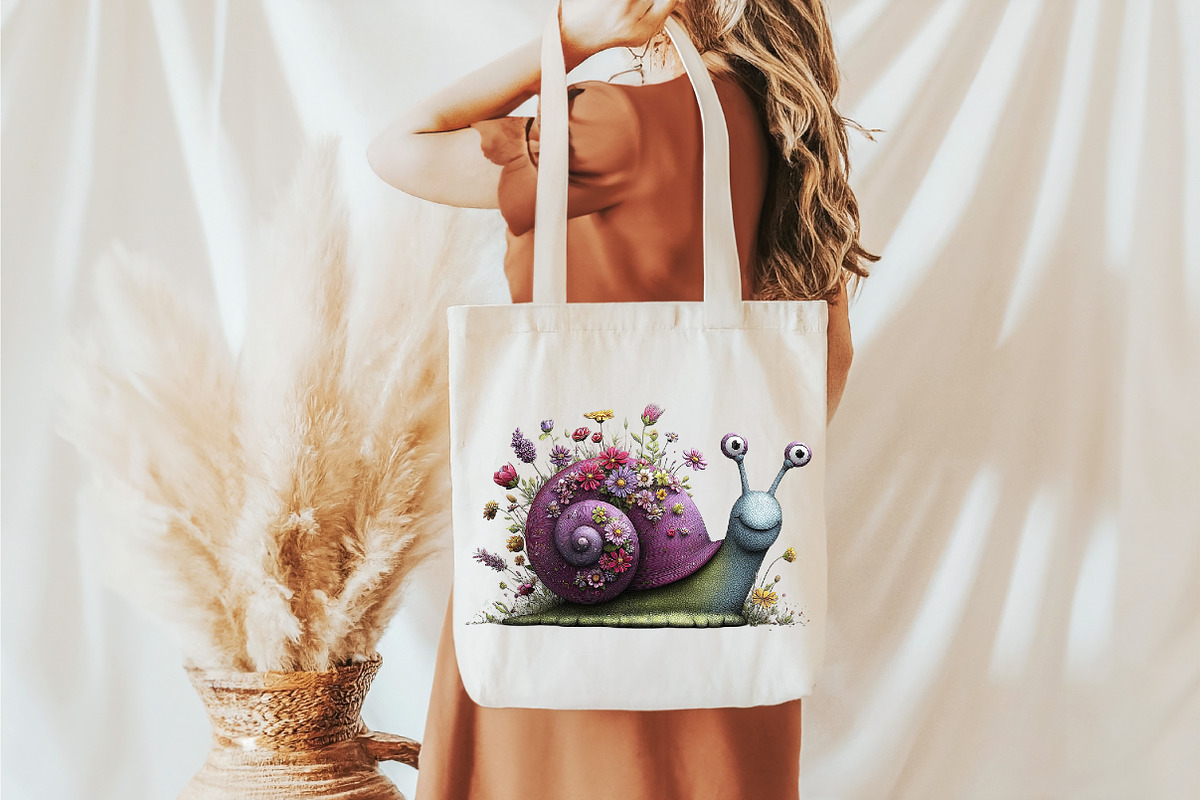 Whimsical Spring Snail Clipart, an Illustration by designcity5 (Photo 4 of 5)