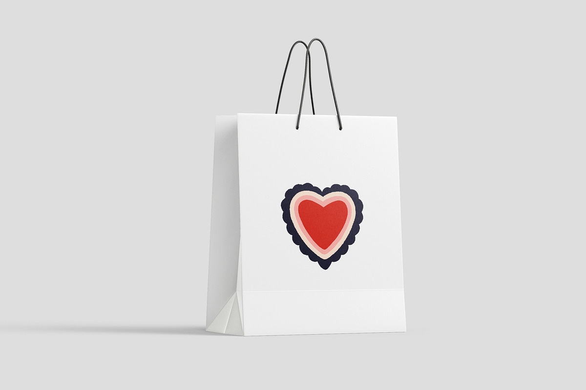 Cute hearts, love symbols set, a Decorative Illustration by Good Studio (Photo 4 of 8)