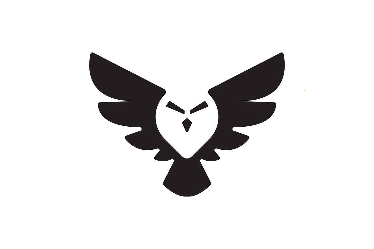negative space owl nocturnal logo, a Branding & Logo Template by funpixel