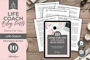 DFY BLOG POSTS FOR LIFE COACH, a Templates & Theme by Jennifer Magri Templates (Thumbnail 1 of 8)