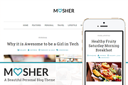 Mosher - A Beautiful Personal Blog, a WordPress Template by Vafpress (Thumbnail 1 of 5)